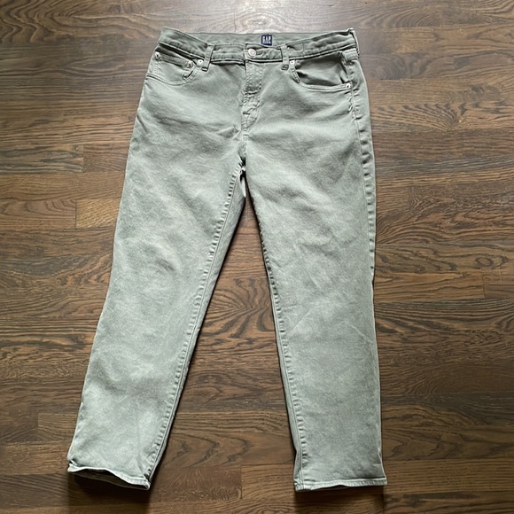 GAP Denim - GAP Green Denim Pants Best Girlfriend 29 Petite